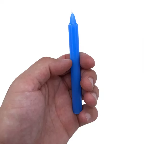 Manifest Magic Candles (pack of 12) - Blue - Throat Chakra - Image 4