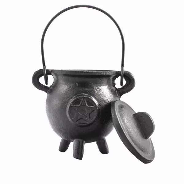 Cast Iron Cauldron with Pentagon 6.5x13cm - Image 2