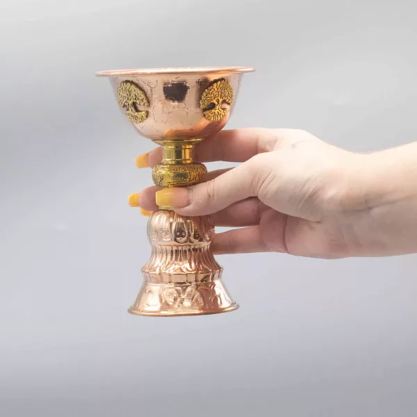 Copper Ritual Goblet with Tree of Life 10x15cm - Image 3