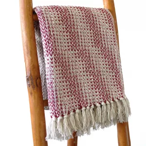 Boho Comfort Throws - 125x150cm - Ruby Two Tone