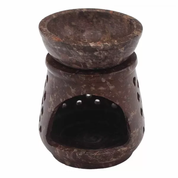 Small Soapstone Oil Burner 8cm - Classic - Image 4