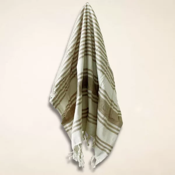 Hamman Spa Towel - Sand- 90x170cm - Image 2