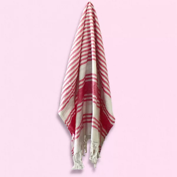 Hamman Spa Towel - Sunset Pink - 90x170cm - Image 2