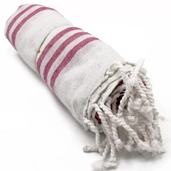 Hamman Spa Towel - Sunset Pink - 90x170cm - Image 3