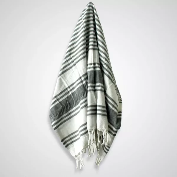 Hamman Spa Towel - Charcoal - 90x170cm - Image 2