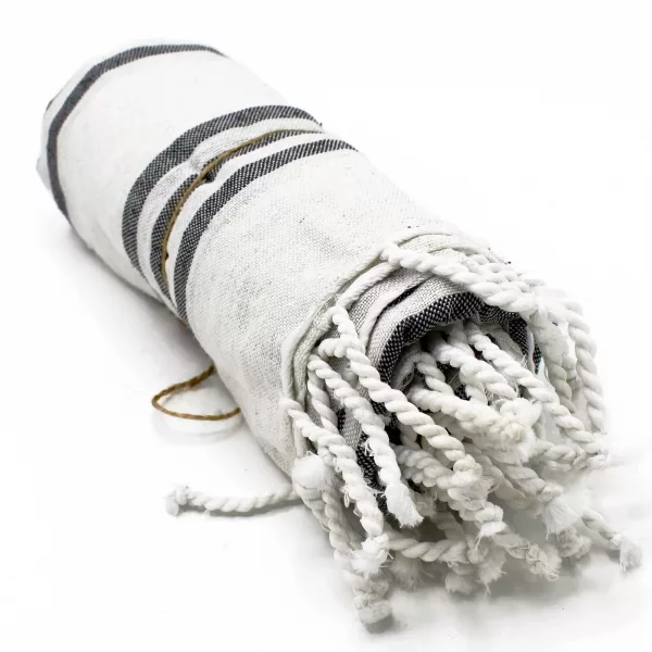 Hamman Spa Towel - Charcoal - 90x170cm - Image 3