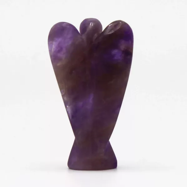 Hand Carved Gemstone Angel - Amethyst - Image 3