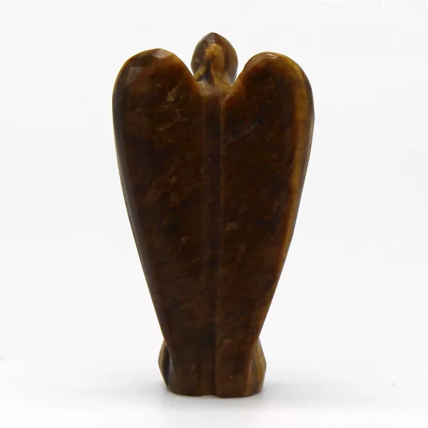 Hand Carved Gemstone Angel - Tiger Eye - Image 2