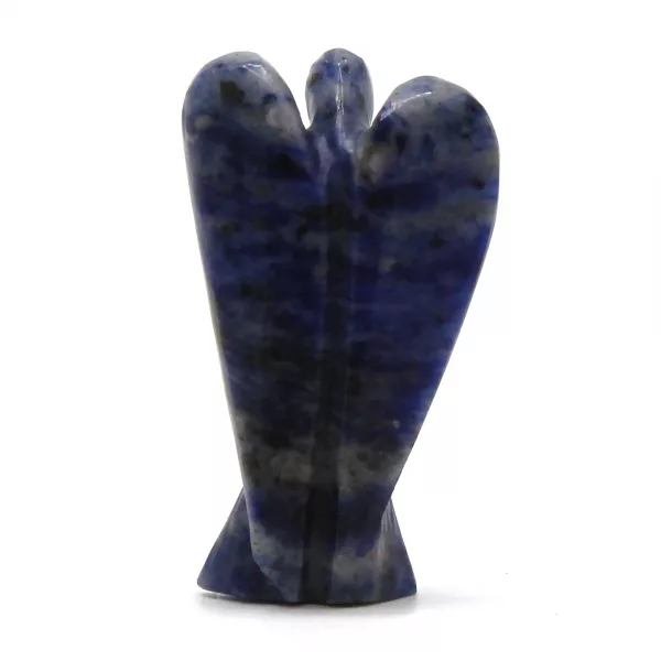 Hand Carved Gemstone Angel - Sodalite - Image 2