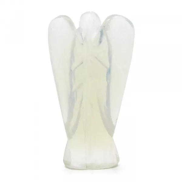 Hand Carved Gemstone Angel - Opalite