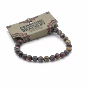Gemstone Manifestation Bracelet – Lepard Skin – Courage