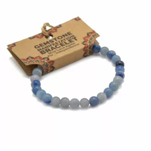 Gemstone Manifestation Bracelet – Blue Lace Agate – Independence