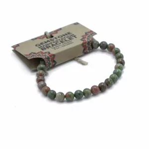 Gemstone Manifestation Bracelet – Green Jasper – Growth