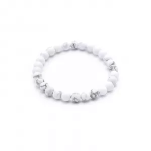 Gemstone Manifestation Bracelet - White Jasper - Peace