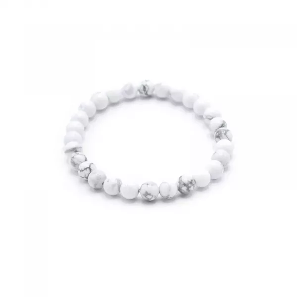 Gemstone Manifestation Bracelet - White Jasper - Peace