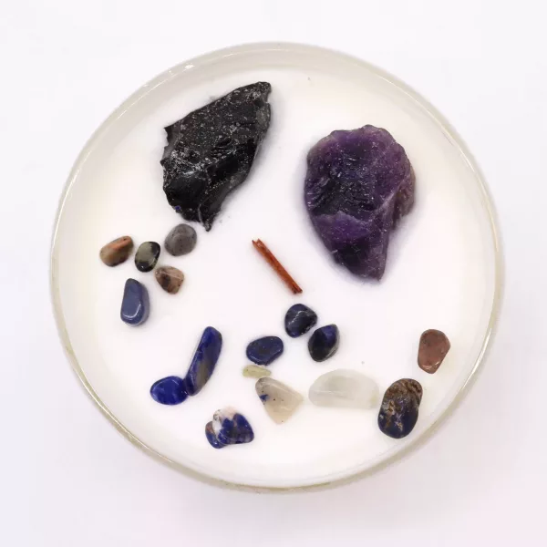 Chakra Crystal Candles - Solar Plexus Chakra - Image 2
