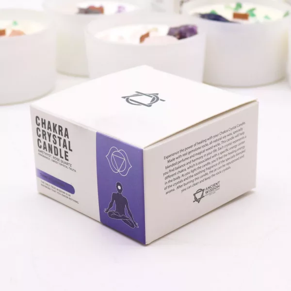 Chakra Crystal Candles - Third Eye Chakra - Image 3