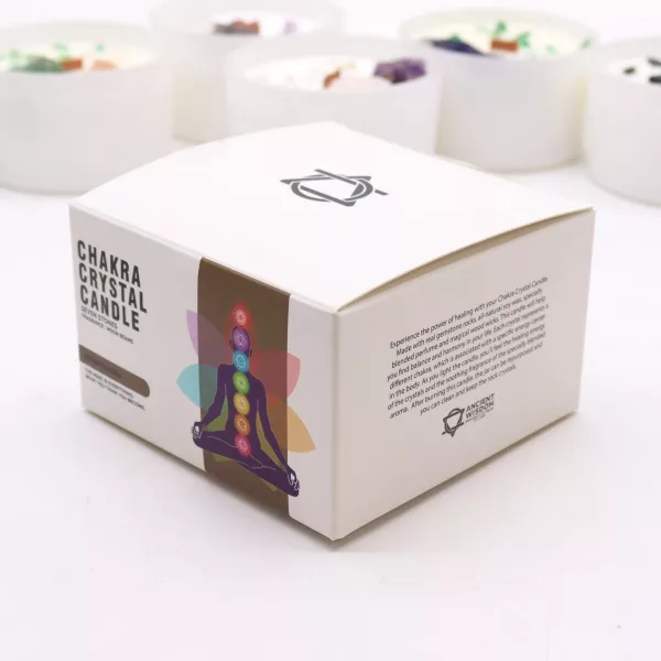 Large Chakra Crystal Candles - Seven Charkra - Image 3