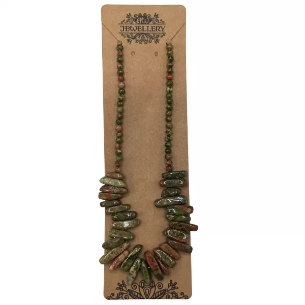 Longstone Gem Necklace - Unakite - Image 3