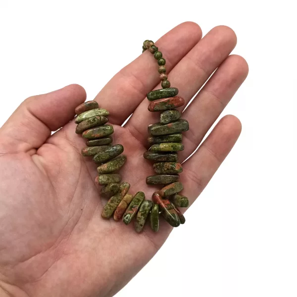 Longstone Gem Necklace - Unakite - Image 4