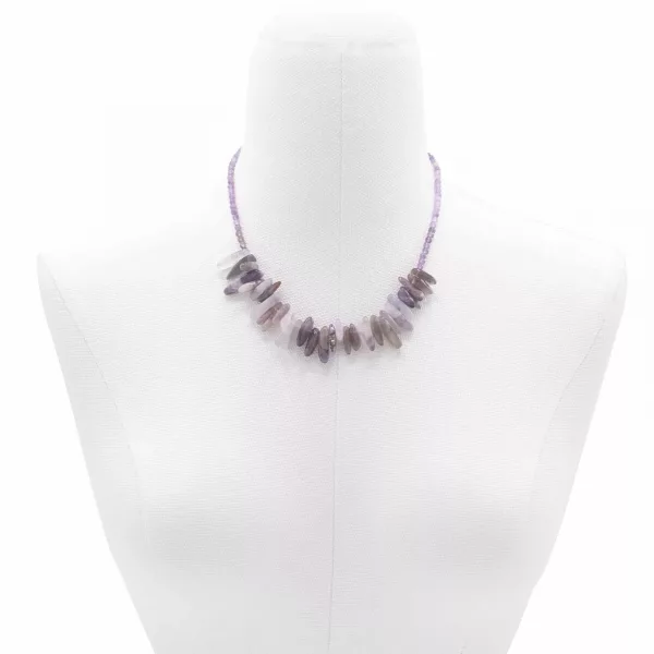Longstone Gem Necklace - Amethyst - Image 2