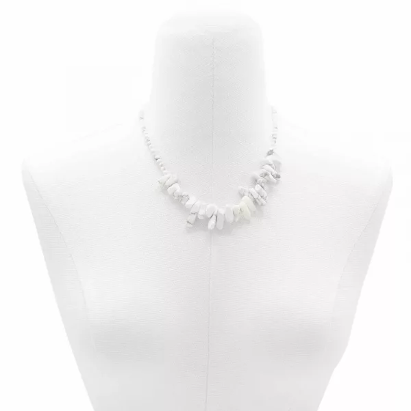 Longstone Gem Necklace - White Jasper - Image 3