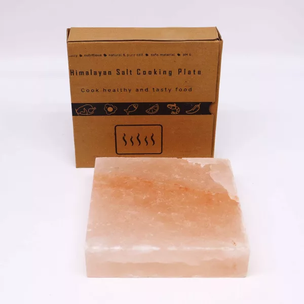 Himalayan Salt Cooking Plate - Square - 20x20x5cm - Image 3