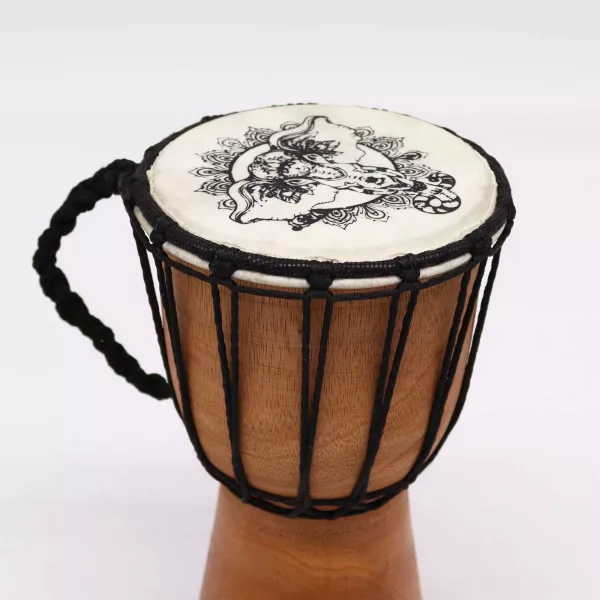 Elephant Wide Top Djembe Drum - 20cm - Image 3