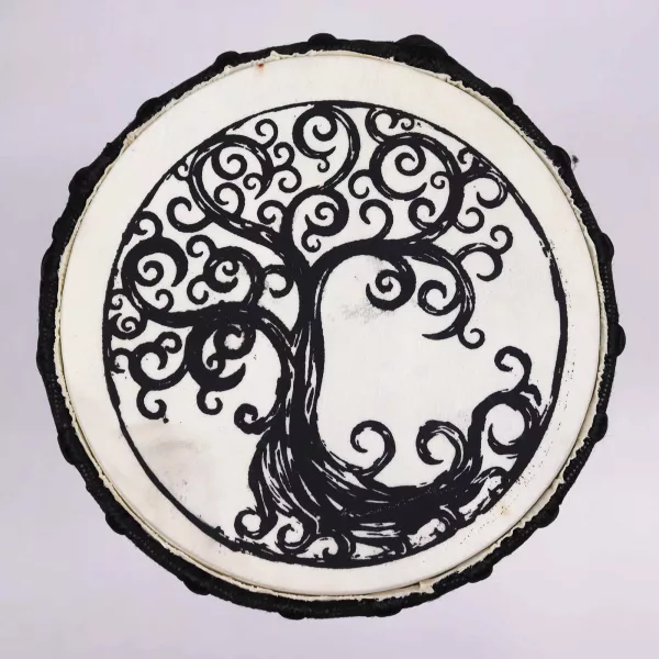 Tree of Life Wide Top Djembe Drum - 18cm - Image 2