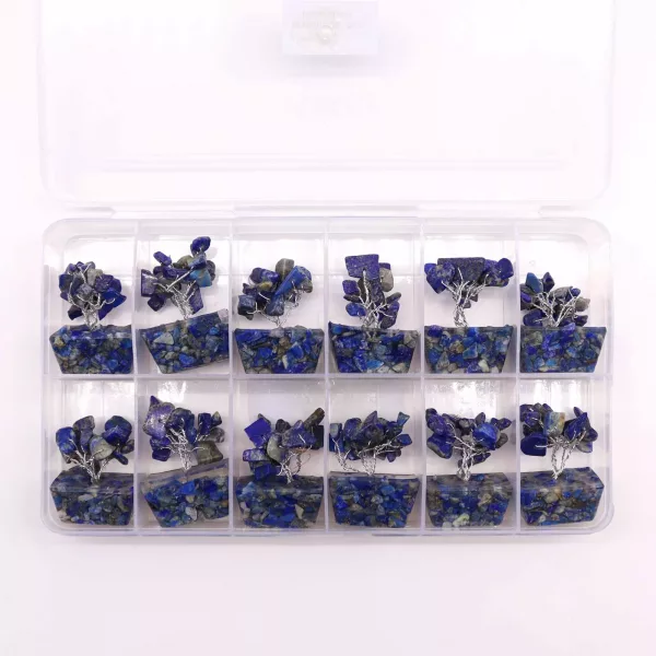 Mini Gemstone Tree On Orgonite Base - Sodalite (15 stones) - Image 4