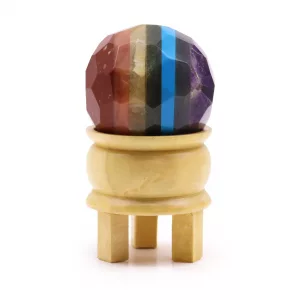Gemstone Faceted Healing Balls & Stand