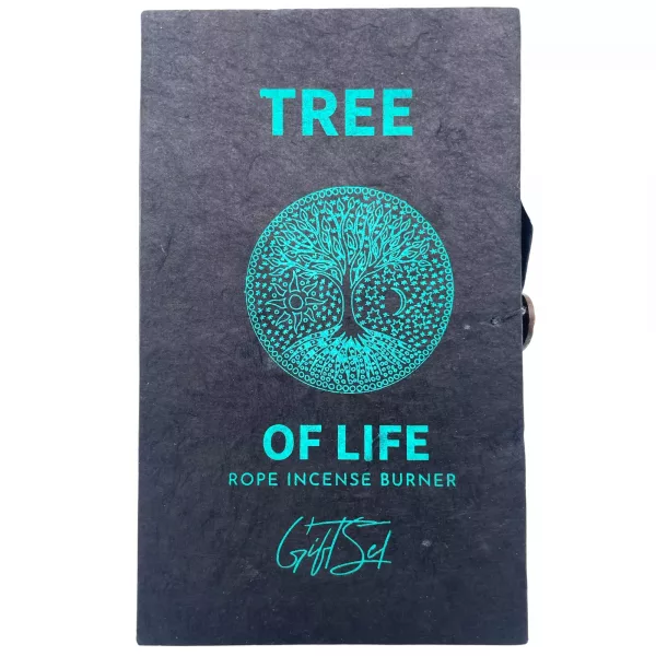 Rope Incense and Silver Plated Holder Set - Tree of Life - Image 3