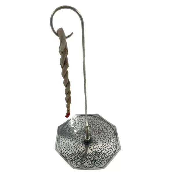 Rope Incense and Silver Plated Holder Set - Tree of Life - Image 4