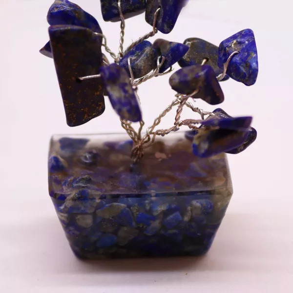 Mini Gemstone Tree On Orgonite Base - Sodalite (15 stones) - Image 3