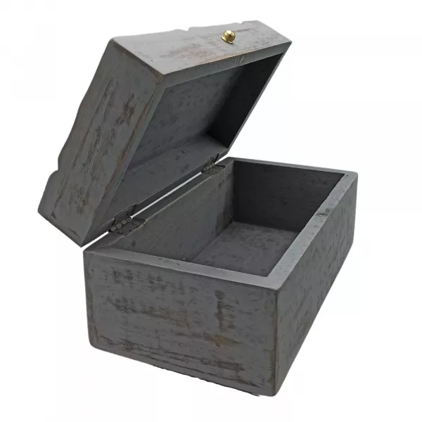 Vintage Deco - Multi Purpose Box - 22x12x10cm - Grey Star - Image 2