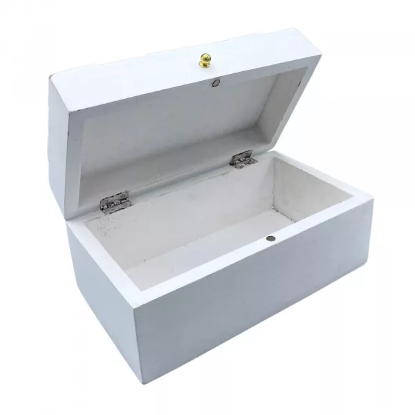 Vintage Deco - Multi Purpose Box - 22x12x10cm -  White Diamonds - Image 2