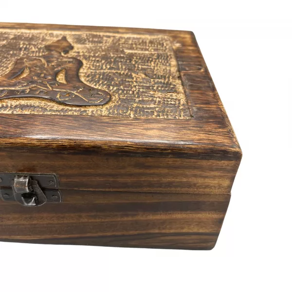 Large Wooden Keepsake Box 20x15x7.5cm -  Buddha - Image 3