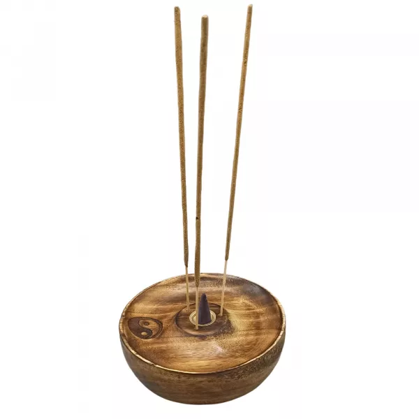 Incense Stick & Cone Burner Disc - Yin & Yang - Image 3