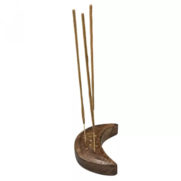 Engraved and Brass Zodiac Sign Incense Burner - Moon - Image 3