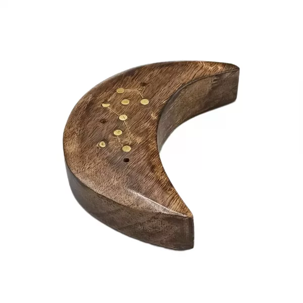 Engraved and Brass Zodiac Sign Incense Burner - Moon - Image 4