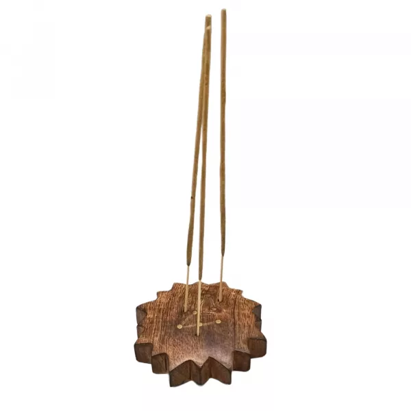Engraved and Brass Zodiac Sign Incense Burner - Sun - Image 3