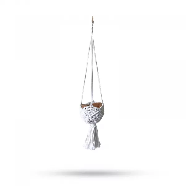 Macrame Pot Holder Decorative - Natural