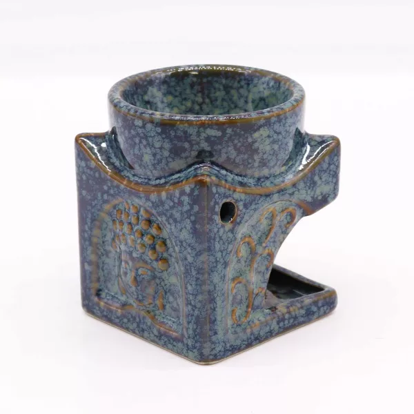 Square Buddha Burner - Dusty Blue - Image 2