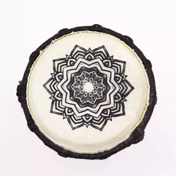 Mandala Wide Top Djembe Drum - 15cm - Image 2