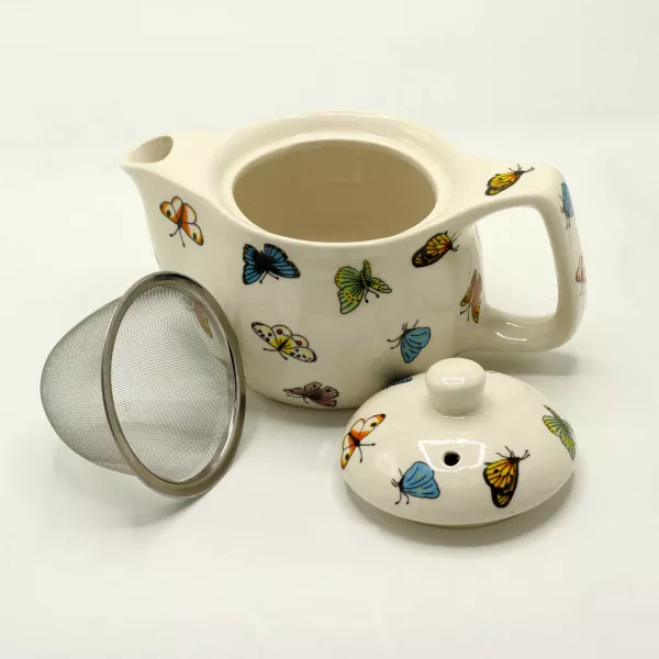 Small Herbal Teapot - Butterflies - Image 2