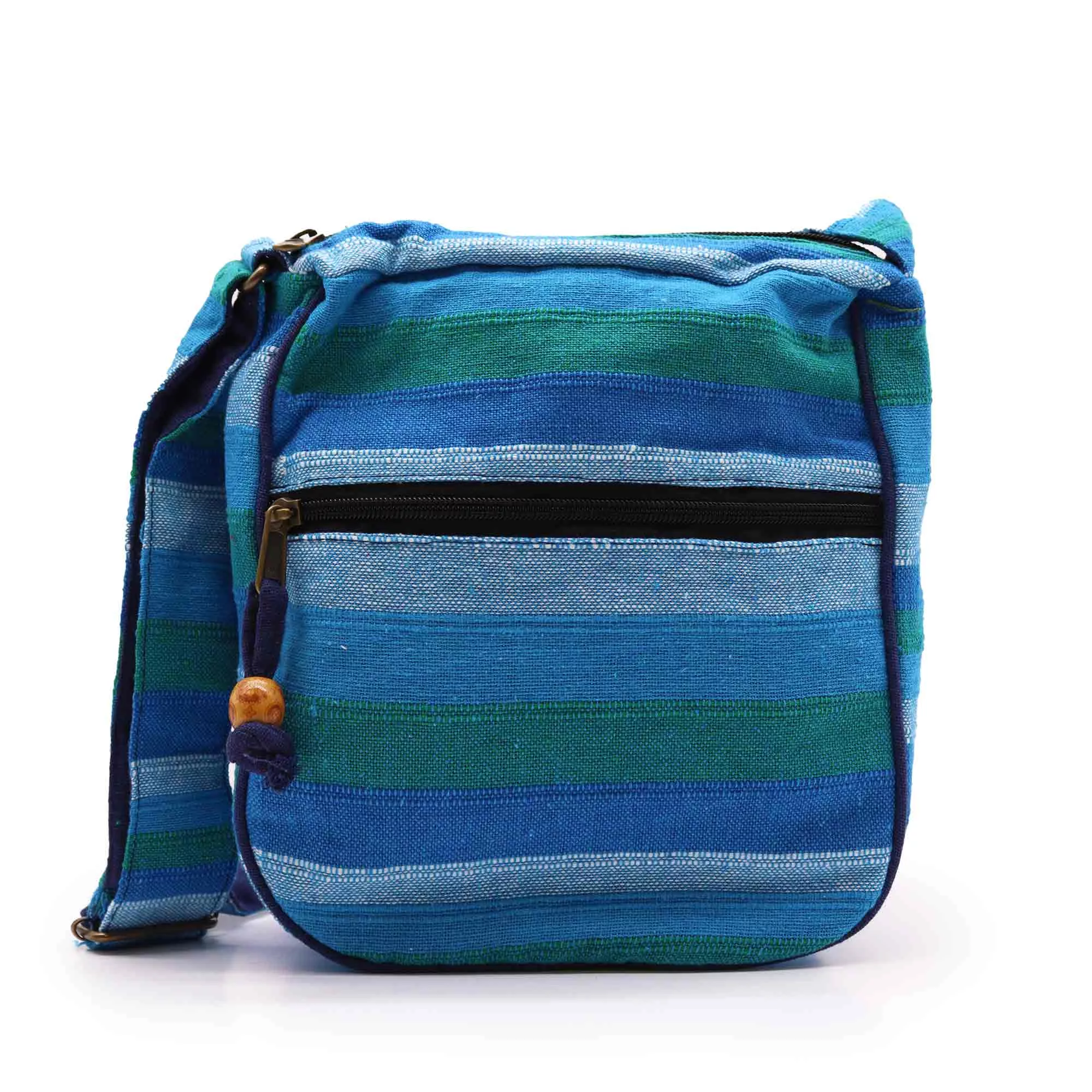 Lrg Nepal Sling Bag (Adjustable Strap) - Blue Rivers