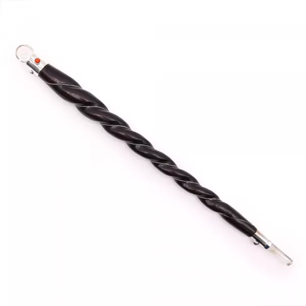 Extra Large Twisted Wood and Rock Quartz Wand