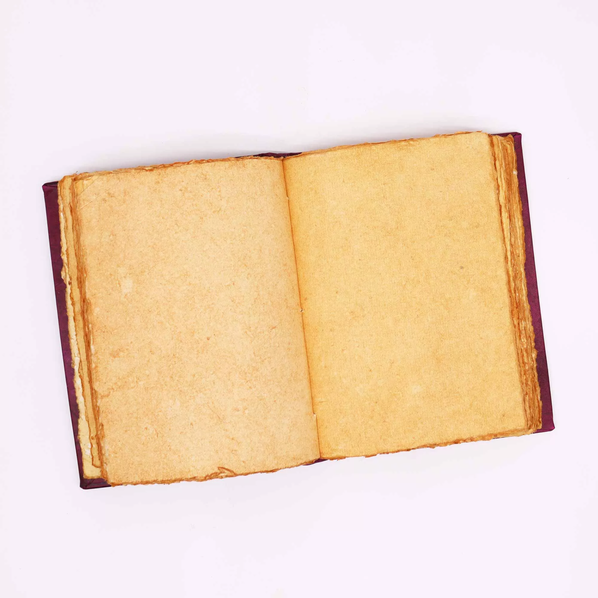 Heafty Red Tan Book - Zinc Hamsa Decor - 200 Deckle Edges Pages - 26x18cm - Image 3