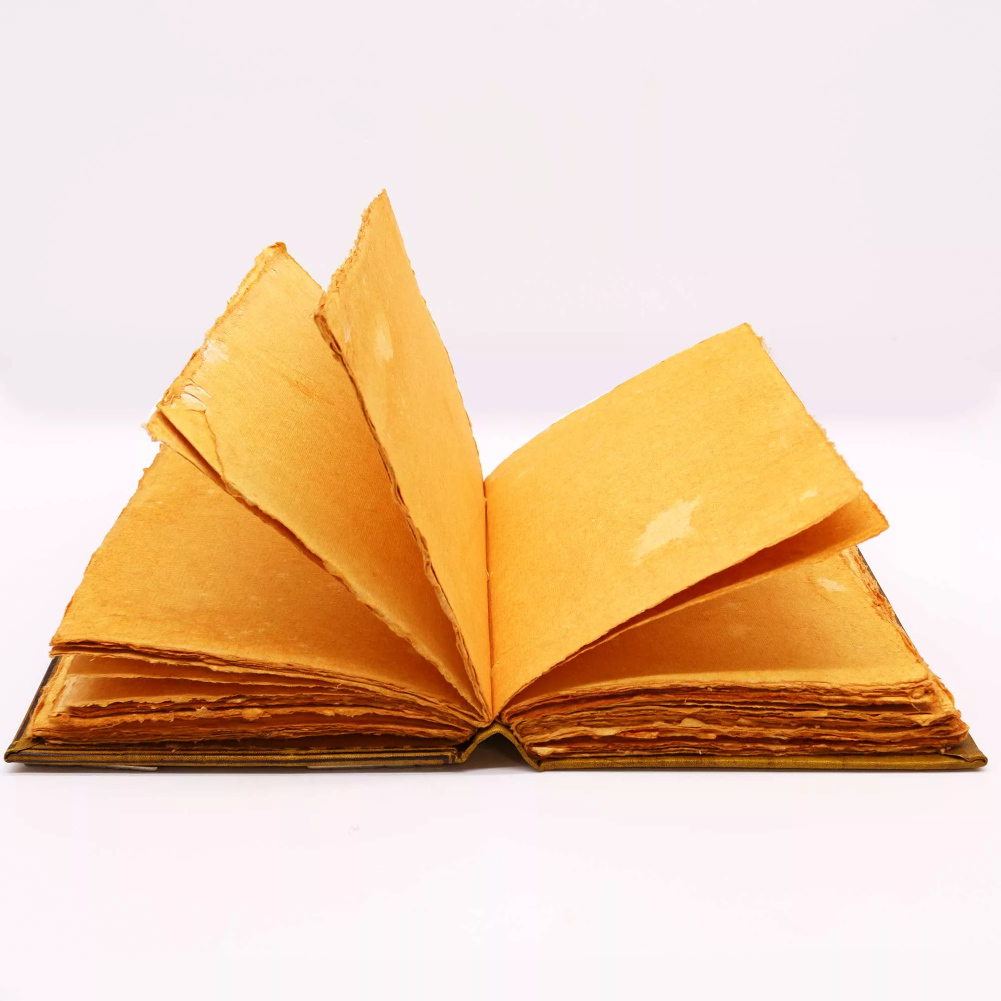 Heafty Coffee Tan Book - Zinc Owl Decor - 200 Deckle Edges Pages - 26x18cm - Image 4