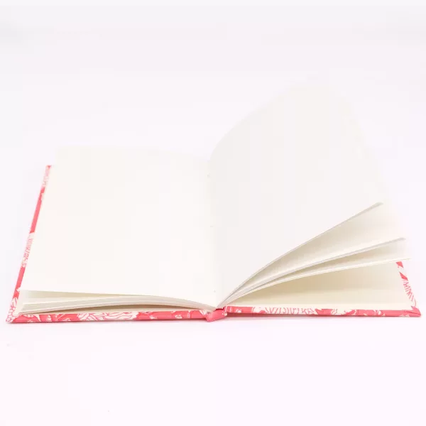 Cotton Bound Notebooks 20x15cm - 96 pages - Pink Floral - Image 2